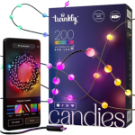 Twinkly Candies Pearls, RGB, 200 LED, USB-C, 12 m, roheline - Nutivalgusti
