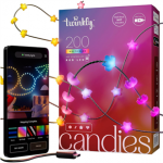 Twinkly Candies Stars, RGB, 200 LED, USB-C, 12 m, roheline - Nutivalgusti