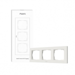 Aqara Switch Frame H2 EU, 3 pesa, valge - L&uuml;litiraam
