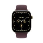 Apple Watch 12, 42 mm, GPS+5G, titaan, sport band, S/M, kuldne titaan / tumepunane - Nutikell