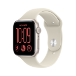 Apple Watch SE 3, 44 mm, GPS + Cellular, sport band, M/L, beež alumiinium / beež - Nutikell