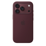 Apple Silicone Case with Magsafe, iPhone 18 Pro, tumepunane - &Uuml;mbris