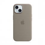 Apple Silicone Case with Magsafe, iPhone 15, pruun - &Uuml;mbris
