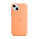 Apple Silicone Case with Magsafe, iPhone 15 Plus, oranž - &Uuml;mbris