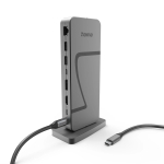 Hama Connect2Office Speed, USB-C, 10 ports, USB4, 140 W, hall - S&uuml;learvuti dokk