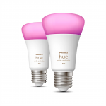 Philips Hue White and Color Ambiance 800, E27, v&auml;rviline, 2 tk - Nutivalgusti