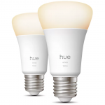 Philips Hue White A60, E27, 2 tk, valge - Nutivalgusti