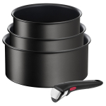 Tefal Ingenio Unlimited, must - 3-osaline kastrulite komplekt + k&auml;epide