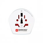 Skross Combo World to Australia / China, valge - Reisiadapter