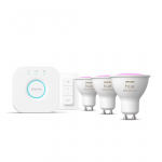 Philips Hue Starter Kit, Smart Spotlights, Dimmer Switch, GU10 3 tk - Nutivalgusti komplekt