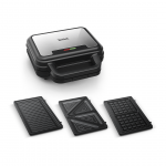 Tefal UltraCompact 3in1, hall/must - Vahvlimasin, V&otilde;ileivagrill & Panini Press