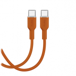 Puro Soft, USB-C / USB-C, 1,5 m, oranž - Kaabel