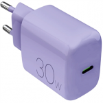 Puro DAILY 1, USB-C, 30 W, lilla - Laadija