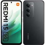 Xiaomi Redmi 15 5G, 4 GB, 128 GB, must - Nutitelefon