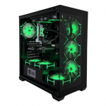 Intop Gaming R5 Aqua, Ryzen 5, 32 GB, 1 TB, RTX 5060 Ti, must - Lauaarvuti