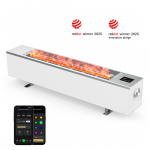 Aeno, 2000 W, valge - Premium ECO Smart k&uuml;tteseade kaminatule efektiga