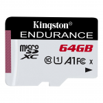Kingston High-Endurance, microSDXC, 64 GB, valge - M&auml;lukaart