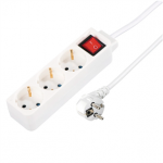 Hama Power Strip, 3 pesa, 1,4 m, valge - Pikendusjuhe