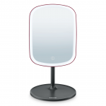 Beurer BS 47 Limited Edition, must/punane - Valgustusega kosmeetikapeegel