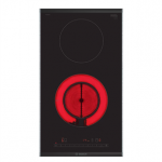 Bosch Domino, laius 30,6 cm, terasraamiga, must - Integreeritav keraamiline pliidiplaat