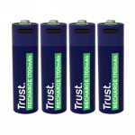 Trust USB-C rechargeable AA batteries, 4-pakk - Laetavad patareid