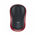 Logitech M185, punane - Juhtmevaba hiir