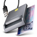 AXAGON CRE-SM3T, USB-A, hall - ID-kaardi lugeja