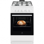 Electrolux, 59 L, laius 50 cm, valge - Gaasipliit gaasiahjuga