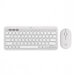 Logitech Pebble 2 Combo, US, valge - Juhtmevaba klaviatuur ja hiir
