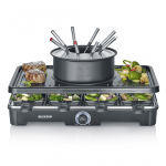 Severin, 1400 W, must - Raclette grill ja Fond&uuml;&uuml;