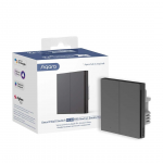 Aqara Wall Switch H1 EU Double Rocker, neutraal, hall - Nutikas l&uuml;liti