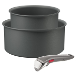 Tefal Ingenio Halo, 16/20 cm, 3-osaline, hall - Kastrulid + eemaldatav k&auml;epide