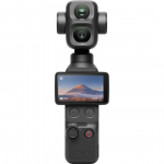 DJI Osmo Pocket 4P Vlog Combo, must - Stabilisaatoriga kaamera