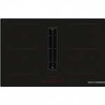 Bosch, Seeria 6, laius 80 cm, raamita, must - Integreeritav induktsioonpliidiplaat &otilde;hupuhastiga