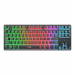 Trust GXT 831 Thado Wireless, TKL, SWE, must - Juhtmevaba klaviatuur