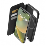 SBS Wallet Mag Case, iPhone 15 Plus, must - Nutitelefoni &uuml;mbris
