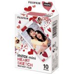 Fujifilm Instax Mini Heart Sketch, 10 tk - Fotopaber