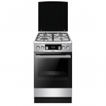 Hansa, 65 L, katal&uuml;&uuml;tiline puhastus, laius 50 cm, roostevaba teras - Gaasipliit elektriahjuga