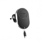 SBS 15W Car Holder, Magsafe, sisset&otilde;mbuv kaabel, must - Juhtmevaba autolaadija