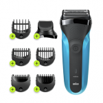 Braun Series 3 Shave & Style, Wet & Dry, sinine - Pardel