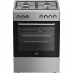 Beko, 66 L, laius 60 cm, h&otilde;bedane - Gaasipliit elektriahjuga