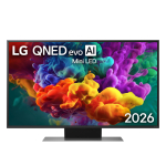 LG QNED87 evo AI, 43'', 4K UHD, QNED Mini LED, must - Teler