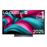 LG OLED evo AI C5, 48'', 4K UHD, OLED must - Teler