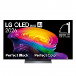 LG OLED evo AI C6, 55'', 4K UHD, OLED, tumehall - Teler