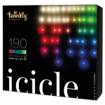 Twinkly Icicle Special Edition 190 RGB+W LEDs (Gen II), IP44, 8,5 m, l&auml;bipaistev - Nutikad j&otilde;ulutuled