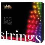 Twinkly 100 RGB LED String (Gen II), IP44, 8 m, must - Nutikad j&otilde;ulutuled