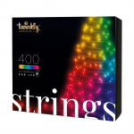 Twinkly Strings, 400 LED, IP44, 32 m, must - Nutikad j&otilde;ulutuled