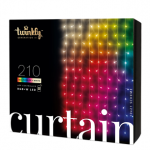 Twinkly Curtain, j&otilde;ulukardin, 210 LED, IP44, must - Nutikad j&otilde;ulutuled