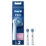 Braun Oral-B Sensitive Clean Pro, 2 tk, valge - Varuharjad