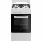 Beko, 60 L, laius 50 cm, valge - Gaasipliit